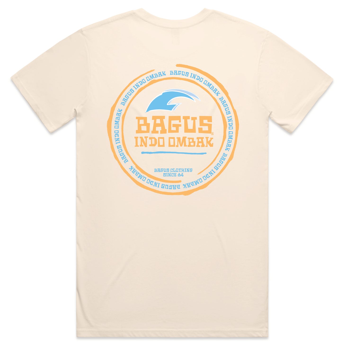 Bagus Ecru D/Sided Indo Tee